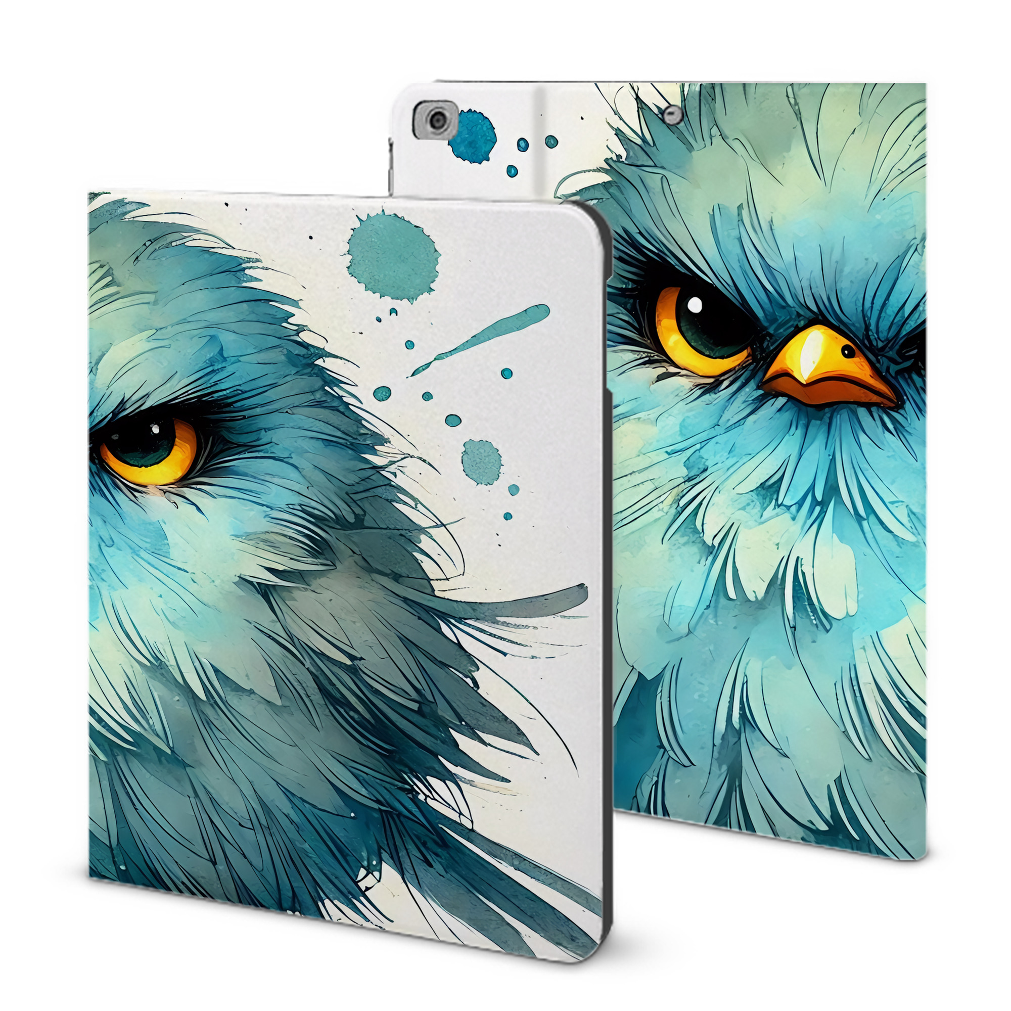 （画像用） Angry Birds アングリーバード IPad ケース ブック型 PUレザー TPU 耐衝撃 軽量 薄型 ペン収納なし 全面保護 IPad 各モデル対応